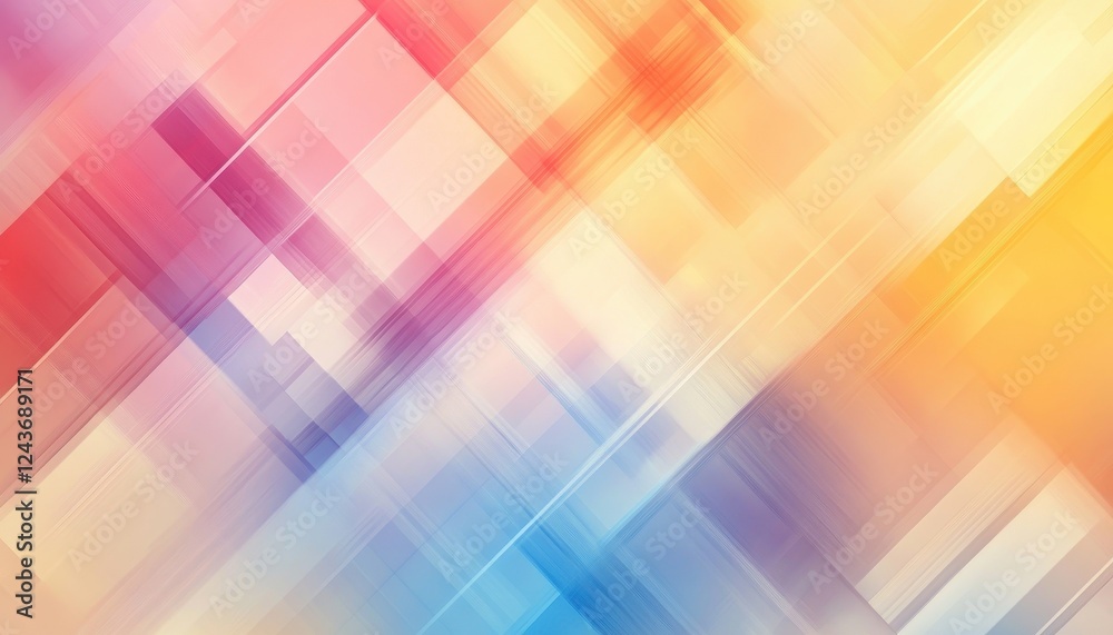 Abstract Geometric Background with Vibrant Pastel Colors Abstract Geometric Background with Vibrant Pastel Colors