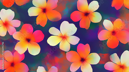frangipani flower background