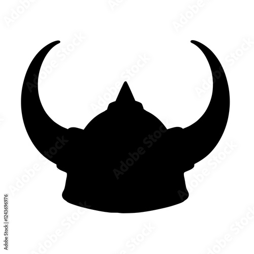 Viking Helmet Silhouette
