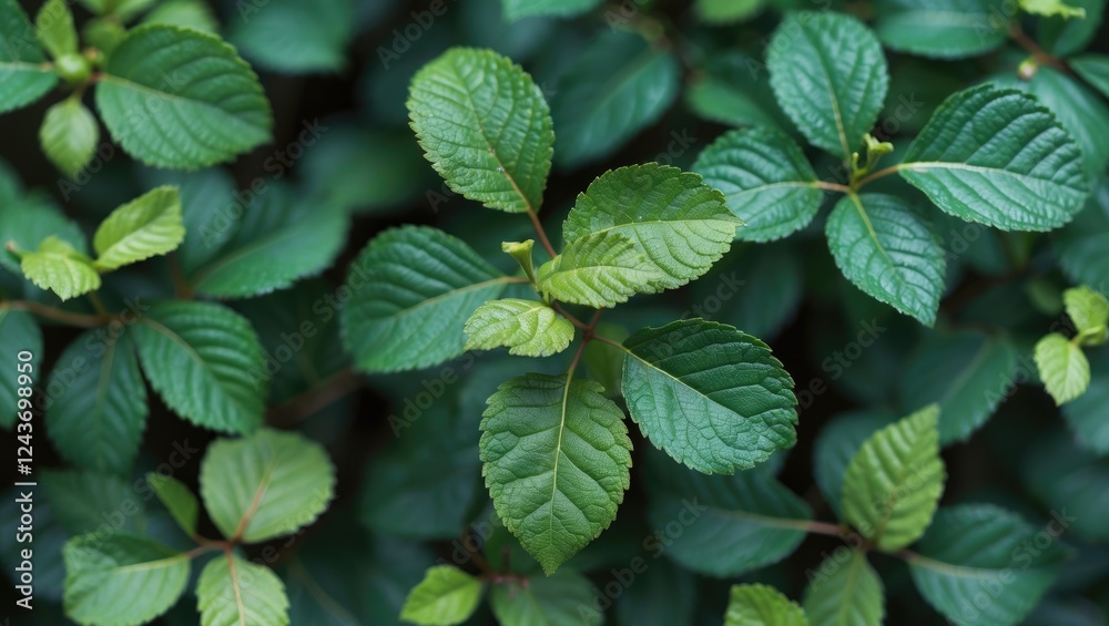 Close-up view of lush green leaves showcasing textures and shapes in a vibrant natural setting perfect for botanical themes. Close-up view of lush green leaves showcasing textures and shapes in a vibrant natural setting perfect for botanical themes.