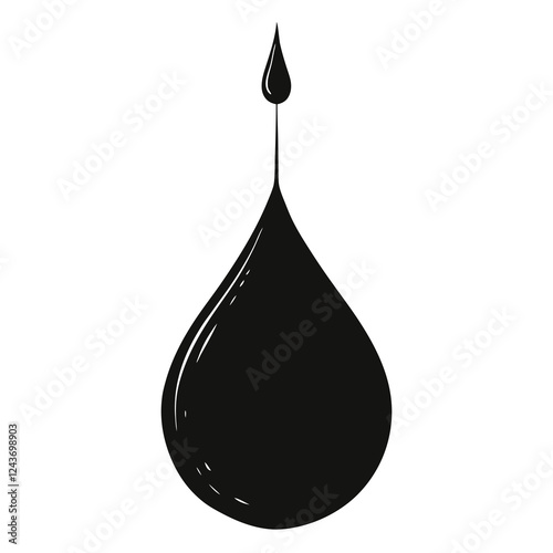 silhouette vector of water-droplet