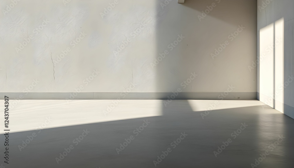 Sunlit Corner in a Minimalist Room: A Study in Light and Shadow Sunlit Corner in a Minimalist Room: A Study in Light and Shadow