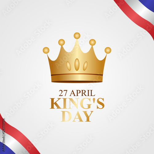 vector graphic of king's day ideal for king's day celebration.