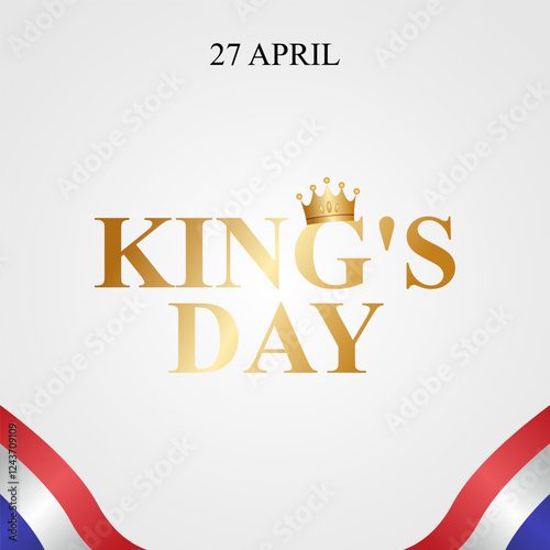 vector graphic of king's day ideal for king's day celebration.
