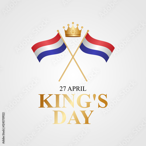 vector graphic of king's day ideal for king's day celebration.