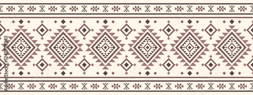 Southwest Aztec geometric Native American Mexican Navajo tribal ethnic boho indian texture ornament seamless pattern fabric colorful design vector for woven textile printing blanket rug carpet fashion