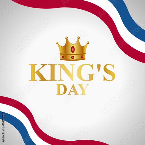 vector graphic of King's Day ideal for National King's Day celebration.