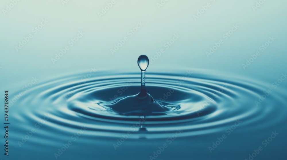 Water Drop Ripples: Captivating Macro Photography
