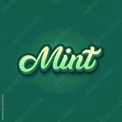 Mint editable Text effect
