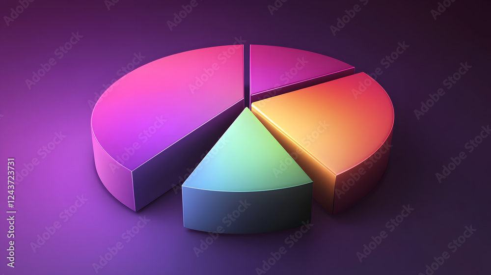 3D vector pie chart infographic template, semicircle form, divided into nine parts, smooth glowing texture, highly vibrant colors ranging from deep purple to neon green, modern and clean design, high
3D vector pie chart infographic template, semicircle form, divided into nine parts, smooth glowing texture, highly vibrant colors ranging from deep purple to neon green, modern and clean design, high
