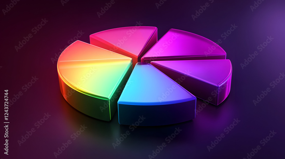 3D vector pie chart infographic template, semicircle form, divided into nine parts, smooth glowing texture, highly vibrant colors ranging from deep purple to neon green, modern and clean design, high
3D vector pie chart infographic template, semicircle form, divided into nine parts, smooth glowing texture, highly vibrant colors ranging from deep purple to neon green, modern and clean design, high