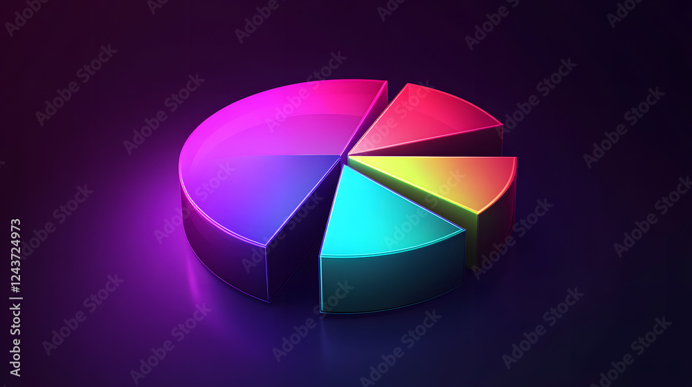 3D vector pie chart infographic template, semicircle form, divided into nine parts, smooth glowing texture, highly vibrant colors ranging from deep purple to neon green, modern and clean design, high
3D vector pie chart infographic template, semicircle form, divided into nine parts, smooth glowing texture, highly vibrant colors ranging from deep purple to neon green, modern and clean design, high