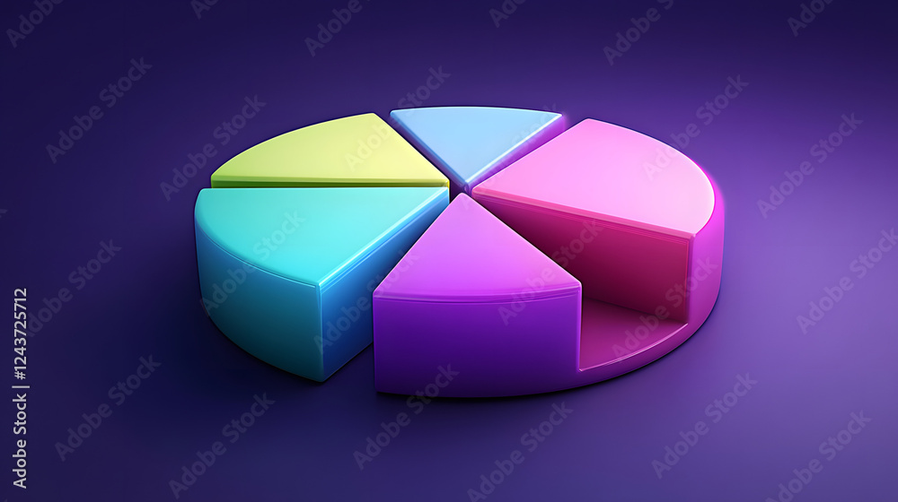 3D vector pie chart infographic template, semicircle form, divided into nine parts, smooth glowing texture, highly vibrant colors ranging from deep purple to neon green, modern and clean design, high
3D vector pie chart infographic template, semicircle form, divided into nine parts, smooth glowing texture, highly vibrant colors ranging from deep purple to neon green, modern and clean design, high