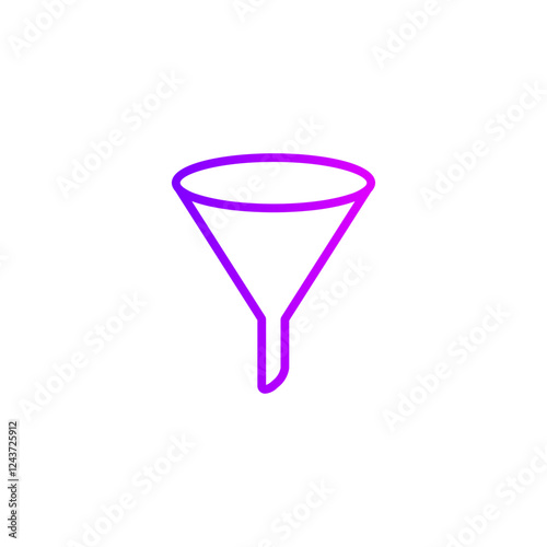 glass funnel gradient icon