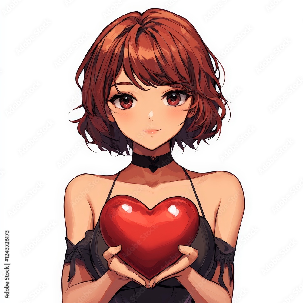 A simple red heart on a plain white background. Ideal for love, Valentine’s Day, and romance-themed designs.