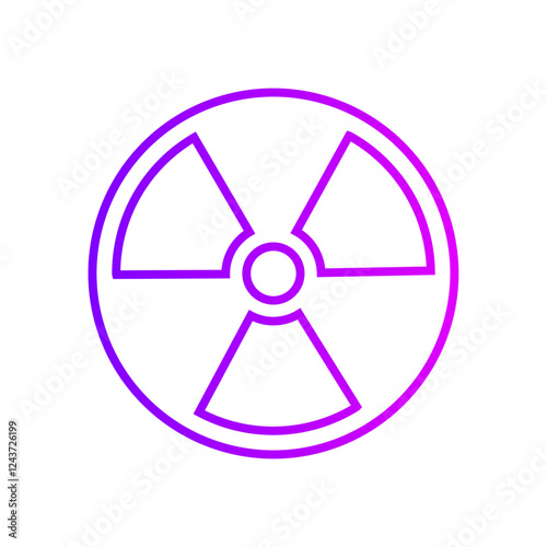 radioactive gradient icon