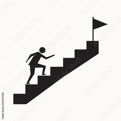 success journey icon vector