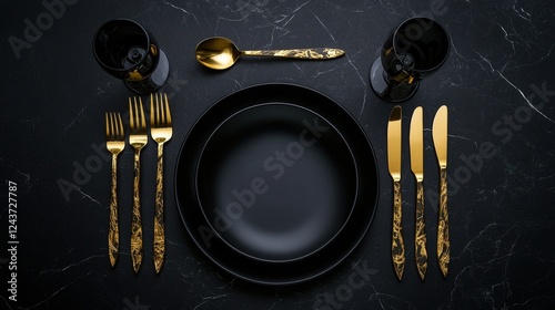 A luxury dining table set with elegant cutlery and a five-star gourmet tasting menu