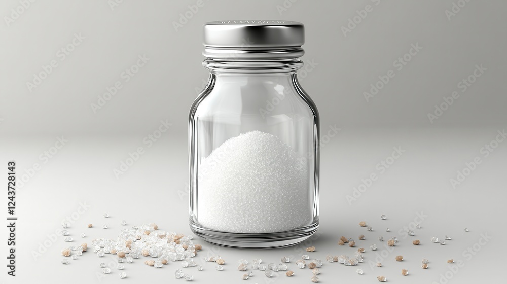 glass salt shaker isolated on transparent background glass salt shaker isolated on transparent background