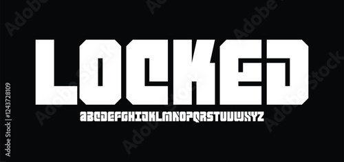 Technology science font, digital cyber alphabet made robotic style, uppercase letters A, B, C, D, E, F, G, H, I, J, K, L, M, N, O, P, Q, R, S, T, U, V, W, X, Y, Z numerals 0, 1, 2, 3, 4, 5, 6, 7, 8, 9