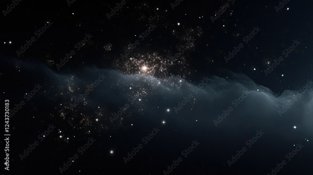 Fototapeta premium Macro shot of distant galaxies and star clusters