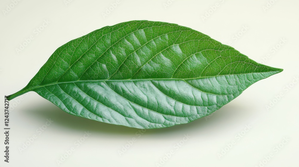Obraz premium green leaf isolated on transparent background