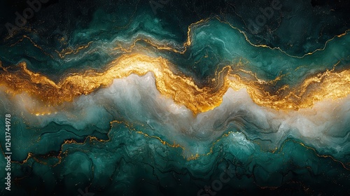 green shine bright gold marble texture background