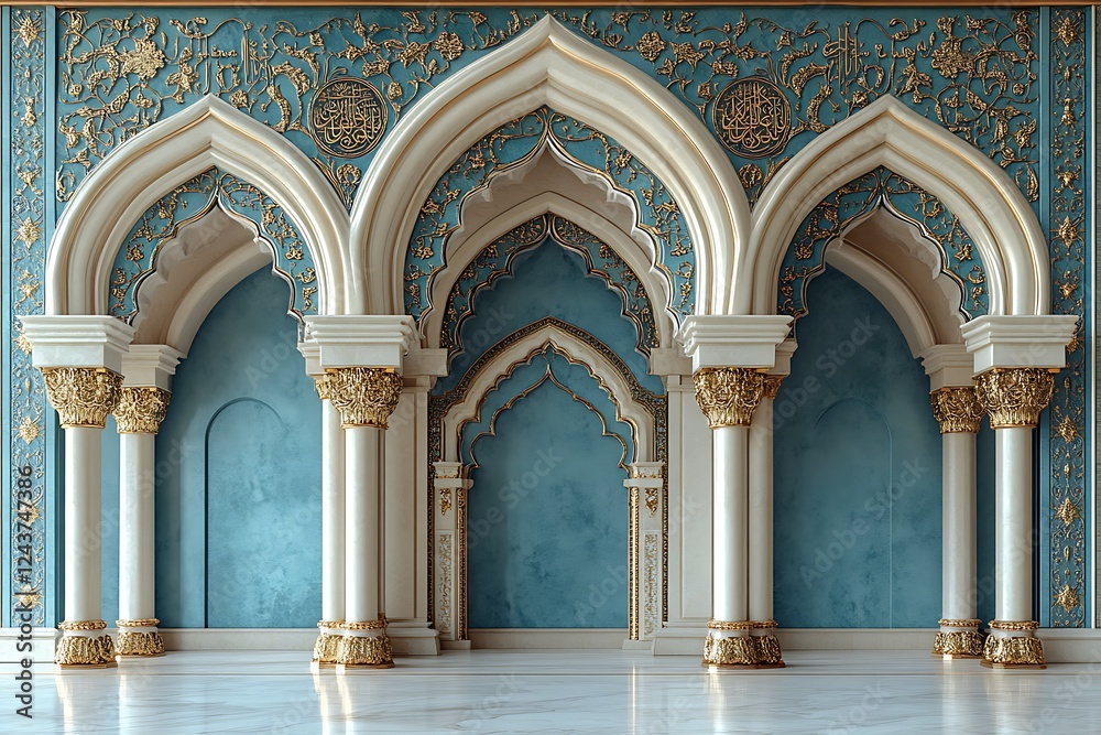 Obraz premium Ornate Islamic Architecture Interior Design