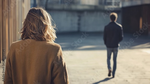 A hurtful moment where someone walks away from an argument, leaving the other person alone