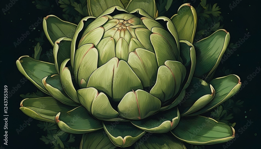 Fototapeta premium Hintergrund Artischocke