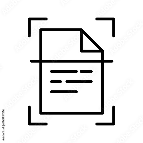 Document Scanning Icon Design