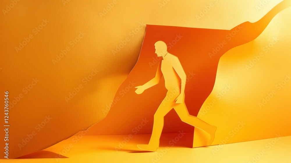 Paper cutout figure of a man in motion stock photo --ar 16:9 --style raw --v 6 Job ID: 08e26fbe-4ae0-4675-ba2f-b8899960d852 Paper cutout figure of a man in motion stock photo --ar 16:9 --style raw --v 6 Job ID: 08e26fbe-4ae0-4675-ba2f-b8899960d852