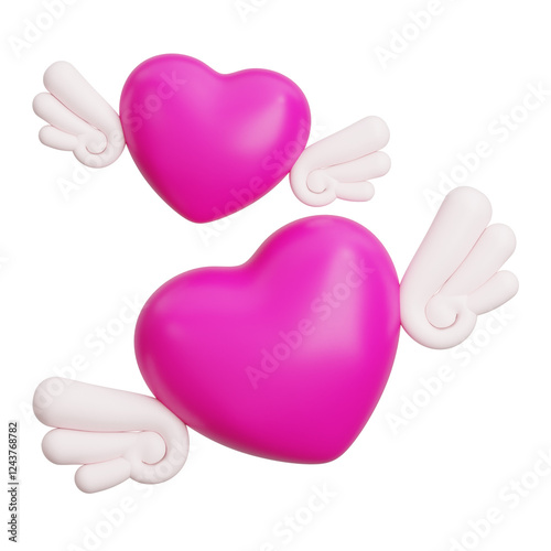 Valentine's Day 3d icon Angel Heart1 photo