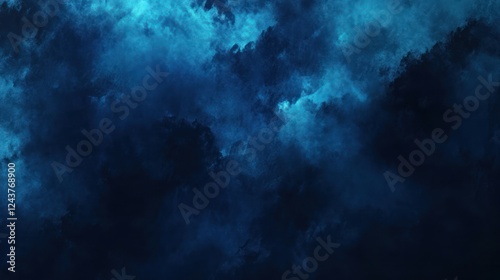 Wallpaper Mural Blue stormy night sky cloudscape background texture Torontodigital.ca