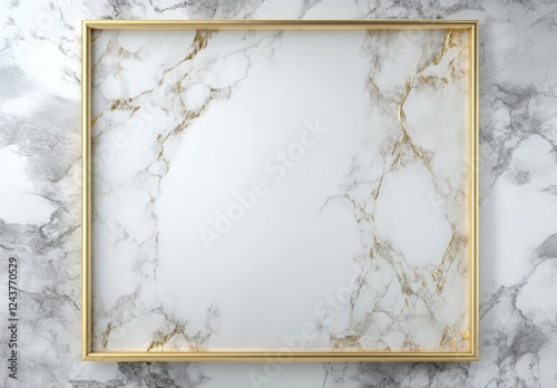 A gold frame with a white background. The frame is square and has a gold border. The frame is simple and elegant, with a clean and minimalist design. The gold color of the frame adds a touch of luxury photo