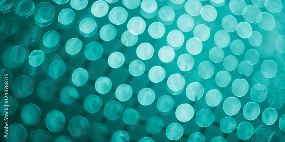 Teal Circular Bokeh Lights Abstract Background Teal Circular Bokeh Lights Abstract Background