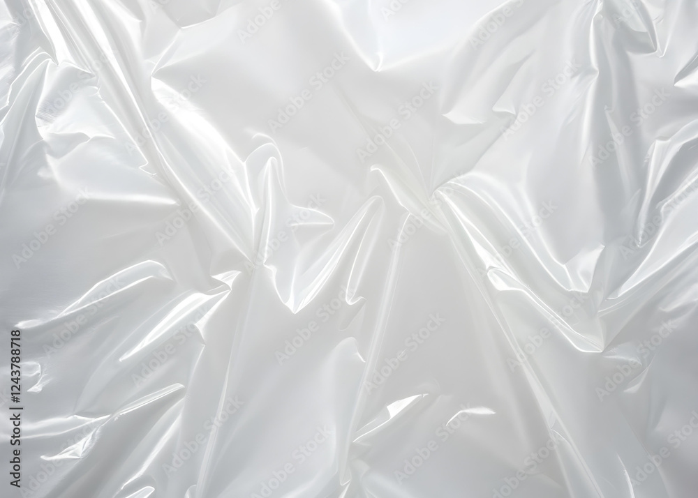 Fototapeta premium Crumpled Plastic Bag Texture