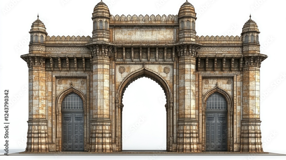 Obraz premium Majestic Gateway Architectural Marvel In India
