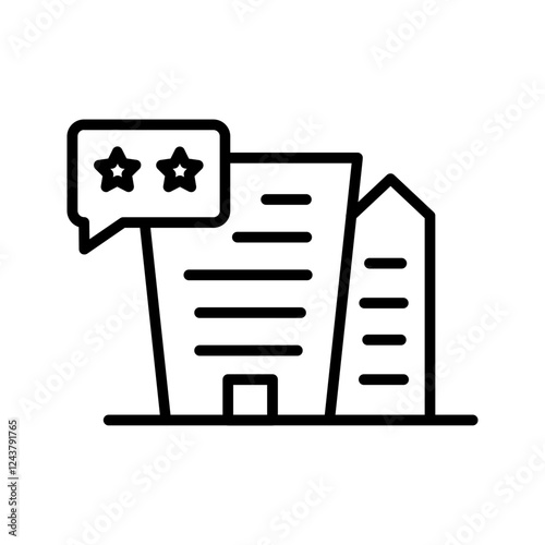 Hotel Reviews Icon Design
