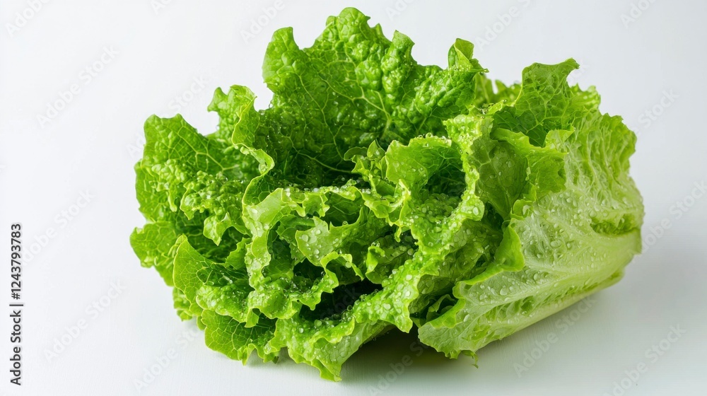 Fresh Organic Lettuce with Dew Drops for Summer Salads and Dishes Fresh Organic Lettuce with Dew Drops for Summer Salads and Dishes