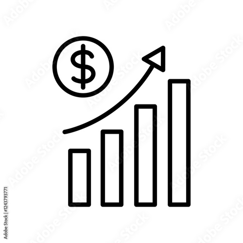 Financial Analytics Icon Design