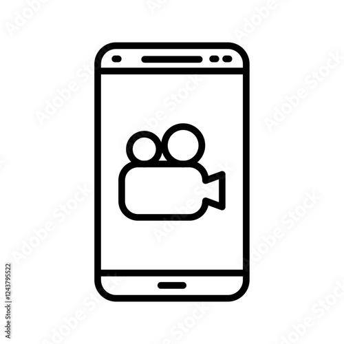 Video Recorder Icon Design