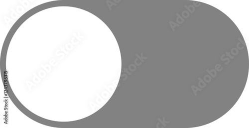 Grey Toggle Button with Simple UI