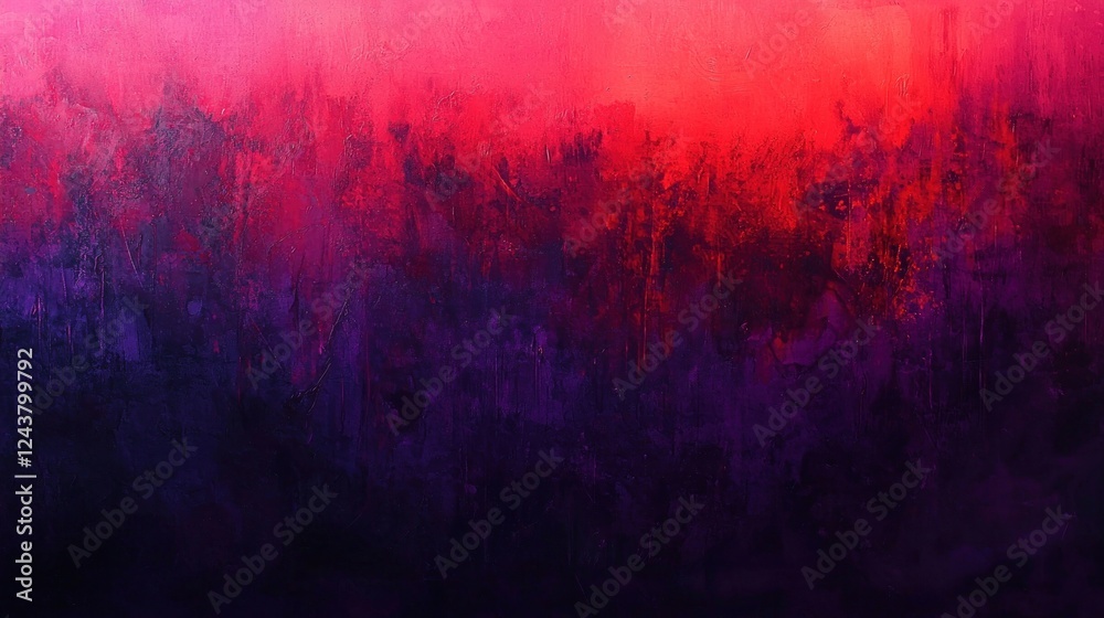 Fototapeta premium Vibrant Abstract Landscape in Shades of Pink and Purple
