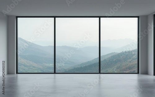 sustainable housing innovation smart-home. Adaptive Smart Windows Glass adjusting tint and transparency based on weather and indoor temperature needs