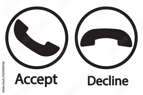 Photos Incoming or outgoing phone call sign symbol isolated