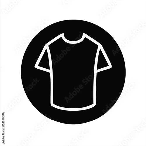 Tshirt vector icon on white background. Tshirt modern icon for graphic and web design. Tshirt icon sign for logo, website, app, ui.