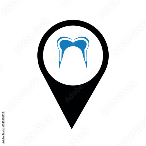 dental clinic address icon.