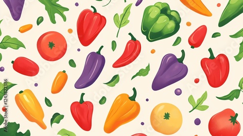Wallpaper Mural Captivating Image of Fresh, Ripe Peppers Ready for Consumption Torontodigital.ca