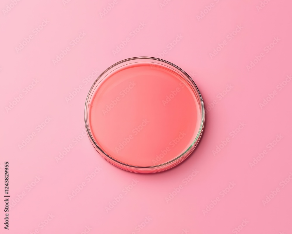 Minimalist petri dish with a single vibrant bacteria culture, symbolizing microbiology innovation Minimalist petri dish with a single vibrant bacteria culture, symbolizing microbiology innovation